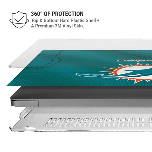 NFL Miami Dolphins Team Jersey MacBook Pro 14in (2021-24) Case plus Skin