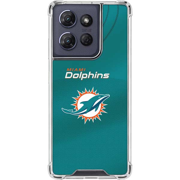 NFL Miami Dolphins Team Jersey Moto G 5G (2025) Clear Case