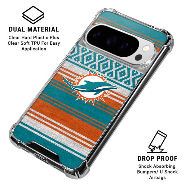 NFL Miami Dolphins Trailblazer Google Pixel 10 Pro Clear Case