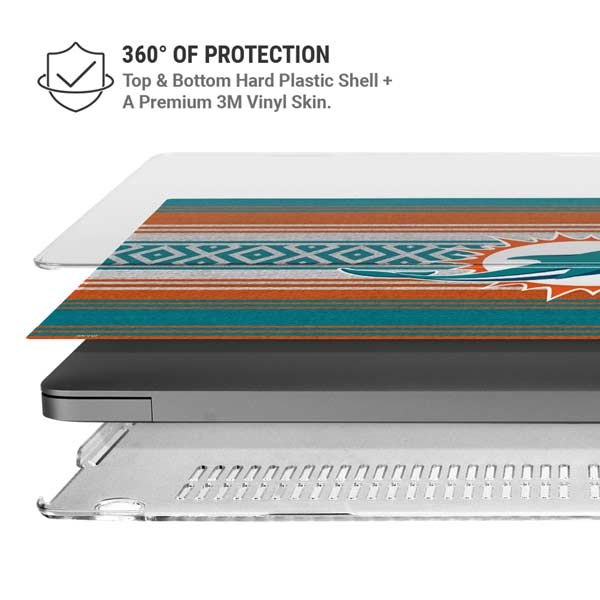 NFL Miami Dolphins Trailblazer MacBook Pro 14in (2021-24) Case plus Skin