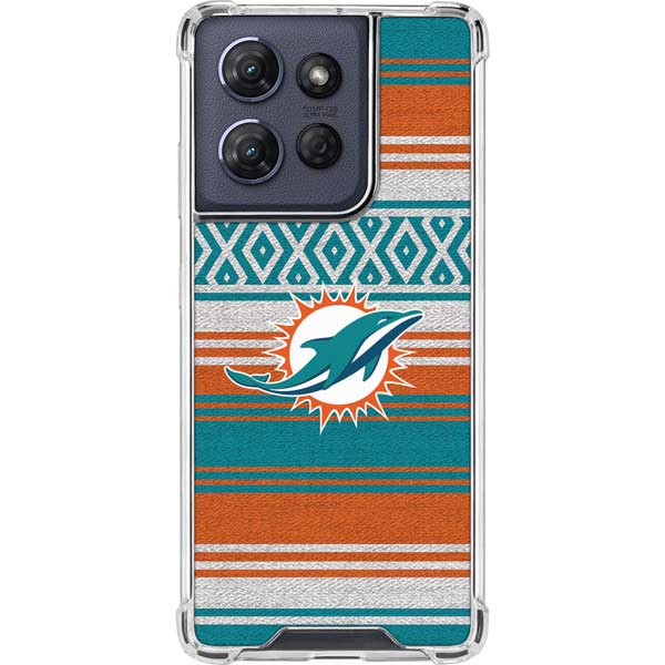 NFL Miami Dolphins Trailblazer Moto G 5G (2025) Clear Case