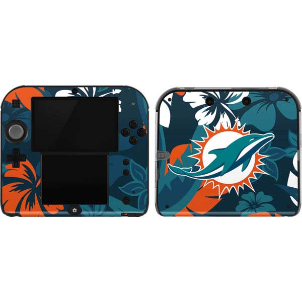 NFL Miami Dolphins Tropical Print Nintendo Skins