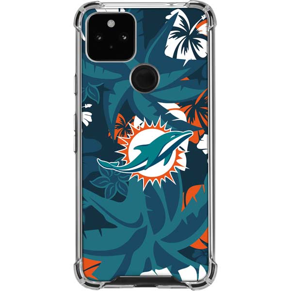 NFL Miami Dolphins Tropical Print Pixel Cases