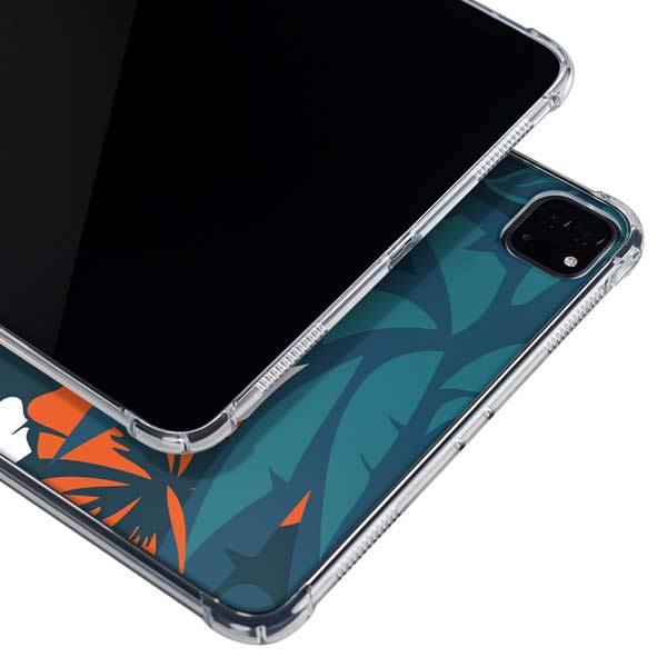 NFL Miami Dolphins Tropical Print iPad Pro 11in (2024) Clear Case