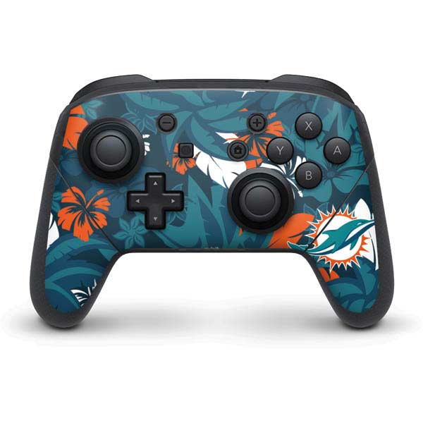 NFL Miami Dolphins Tropical Print Nintendo Skins