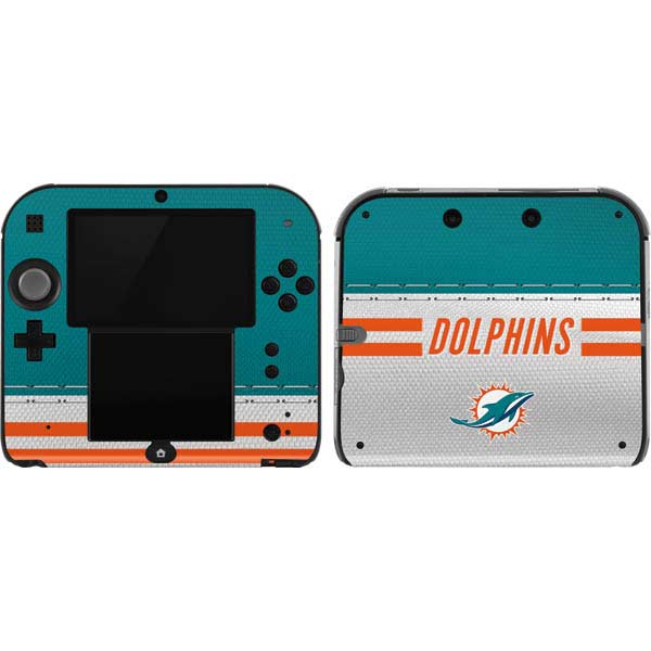 NFL Miami Dolphins White Striped Nintendo Skins