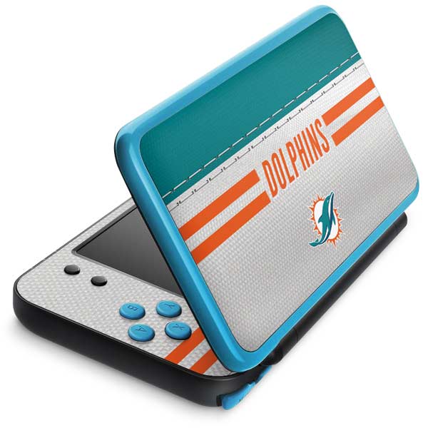 NFL Miami Dolphins White Striped Nintendo Skins
