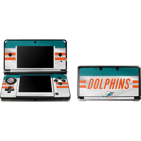 NFL Miami Dolphins White Striped Nintendo Skins