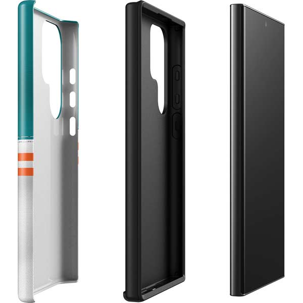 NFL Miami Dolphins White Striped Galaxy S23 Ultra Pro Case