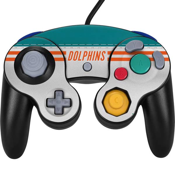 NFL Miami Dolphins White Striped Nintendo Skins