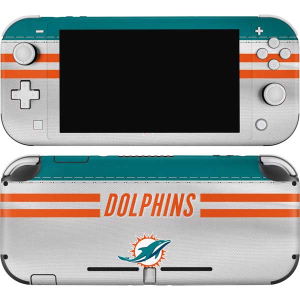 NFL Miami Dolphins White Striped Nintendo Skins