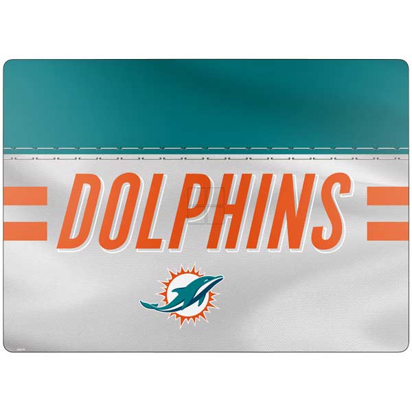 NFL Miami Dolphins White Striped Surface Laptop 7 15in Skin