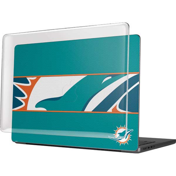 NFL Miami Dolphins Zone Block MacBook Pro 14in (2021-24) Case plus Skin