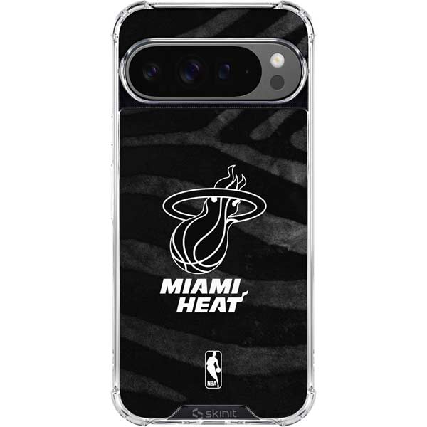 NBA Miami Heat Black Animal Print Google Pixel 10 Pro Clear Case