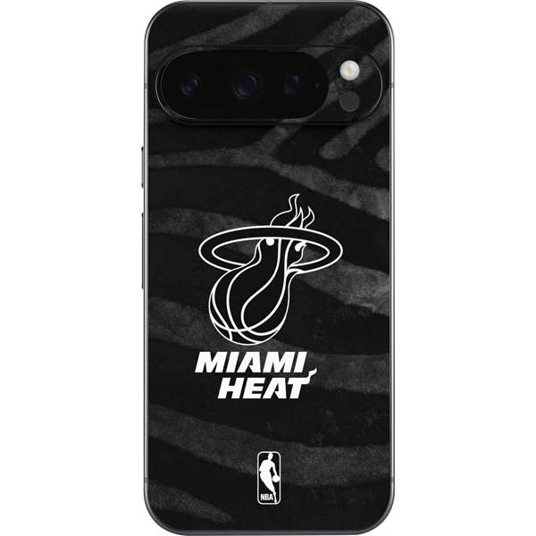 NBA Miami Heat Black Animal Print Google Pixel 10 Pro XL Skin
