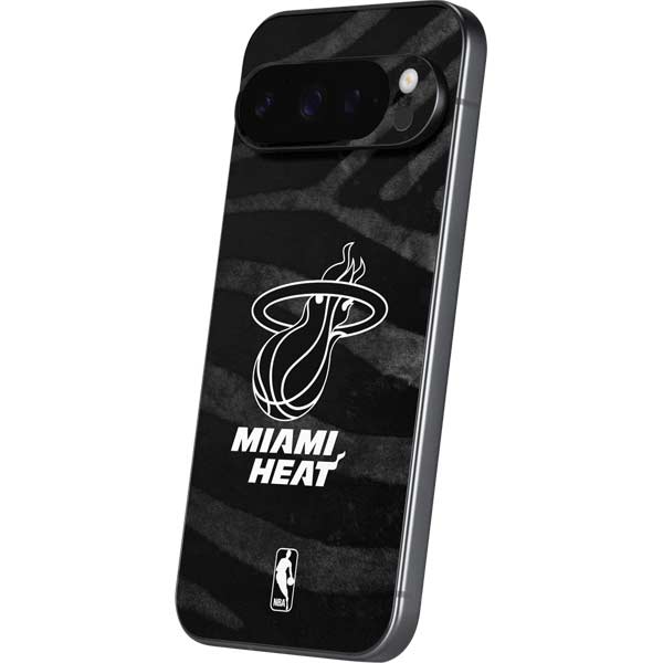 NBA Miami Heat Black Animal Print Google Pixel 10 Pro XL Skin
