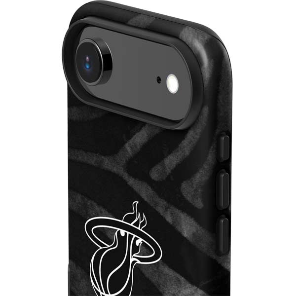 NBA Miami Heat Black Animal Print iPhone 17 Air Impact Case