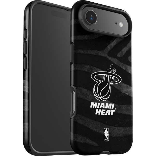 NBA Miami Heat Black Animal Print iPhone 17 Air Impact Case