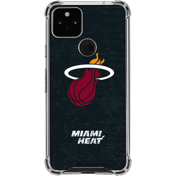 NBA Miami Heat Black Partial Logo Pixel Cases