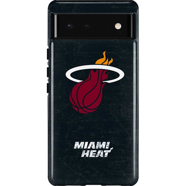 NBA Miami Heat Black Partial Logo Pixel Cases