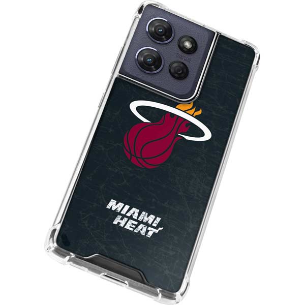 NBA Miami Heat Black Partial Logo Moto G 5G (2025) Clear Case