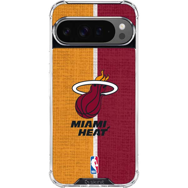 NBA Miami Heat Canvas Google Pixel 10 Pro Clear Case
