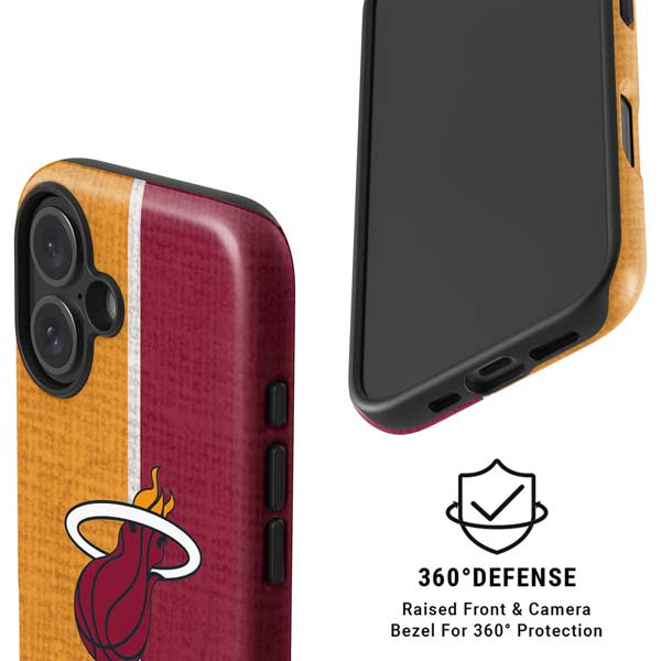 NBA Miami Heat Canvas iPhone 16 Plus Magsafe Impact Case