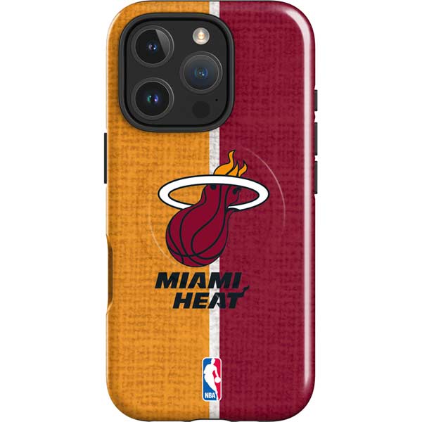 NBA Miami Heat Canvas iPhone 16 Pro Max Magsafe Impact Case