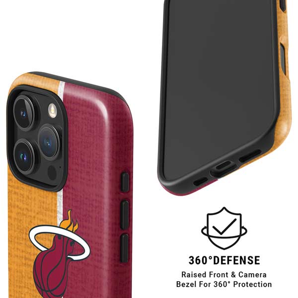 NBA Miami Heat Canvas iPhone 16 Pro Max Magsafe Impact Case