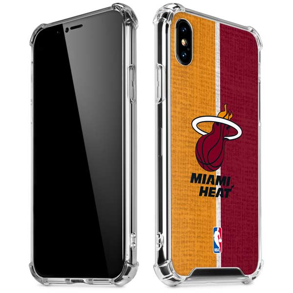 NBA Miami Heat Canvas iPhone X/XS Clear Case