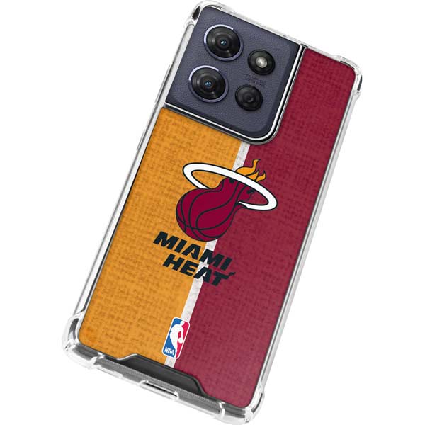 NBA Miami Heat Canvas Moto G 5G (2025) Clear Case