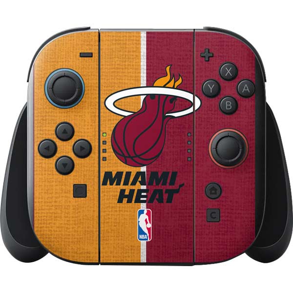 NBA Miami Heat Canvas Nintendo Switch 2 (2025) with Joy-Con Skin