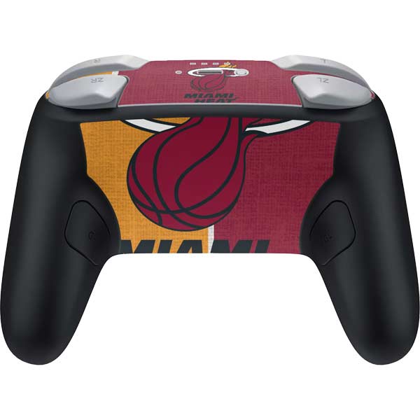NBA Miami Heat Canvas Nintendo Switch 2 (2025) Pro Controller Skin