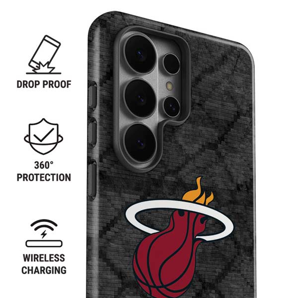 NBA Miami Heat Dark Rust Galaxy S26 Ultra Impact Case
