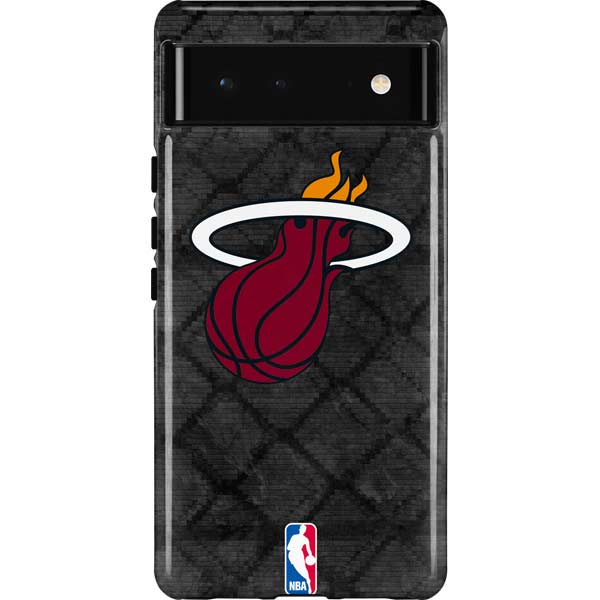 NBA Miami Heat Dark Rust Pixel Cases