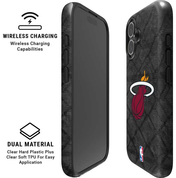 NBA Miami Heat Dark Rust iPhone 16 Magsafe Impact Case