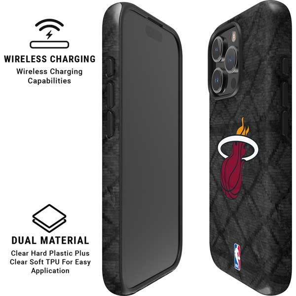 NBA Miami Heat Dark Rust iPhone 16 Pro Max Magsafe Impact Case