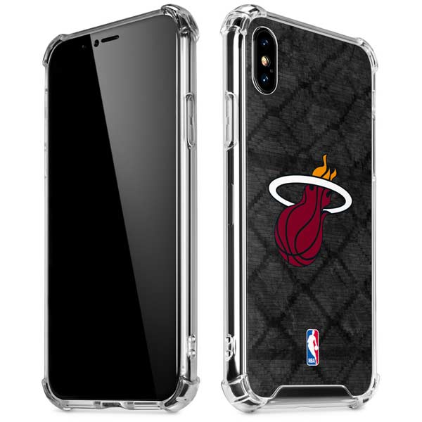 NBA Miami Heat Dark Rust iPhone X/XS Clear Case