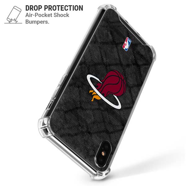 NBA Miami Heat Dark Rust iPhone X/XS Clear Case