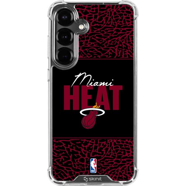 NBA Miami Heat Elephant Print Galaxy S26 Clear Case
