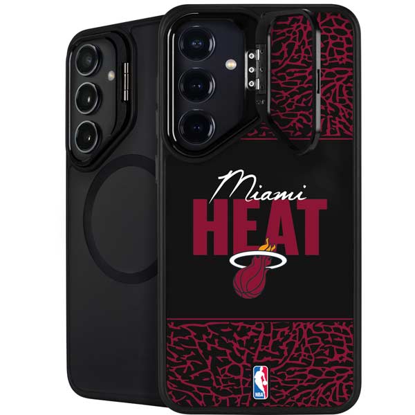 NBA Miami Heat Elephant Print Galaxy S26 Kickstand Case