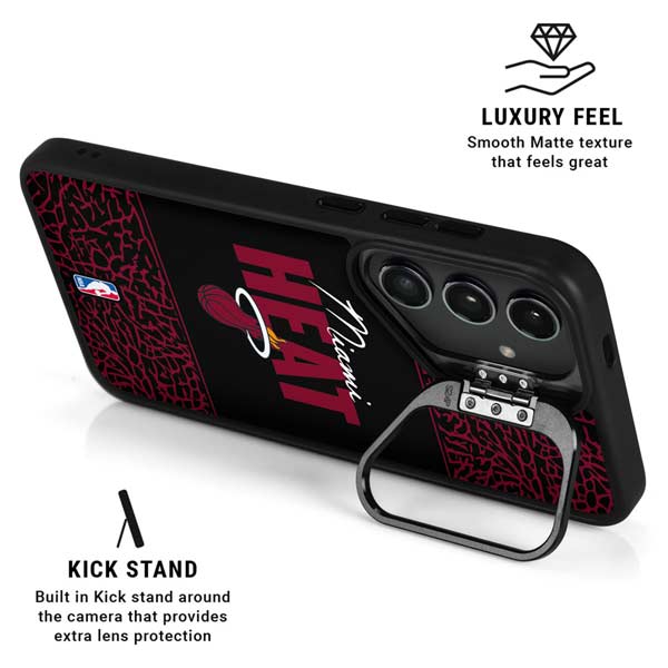 NBA Miami Heat Elephant Print Galaxy S26 Kickstand Case