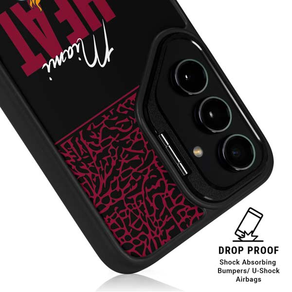 NBA Miami Heat Elephant Print Galaxy S26 Kickstand Case