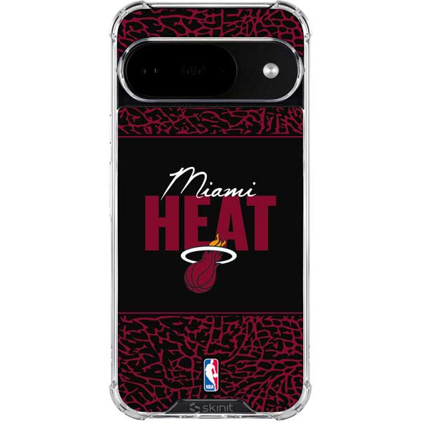 NBA Miami Heat Elephant Print Google Pixel 10 Clear Case