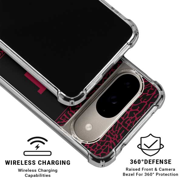 NBA Miami Heat Elephant Print Google Pixel 10 Clear Case