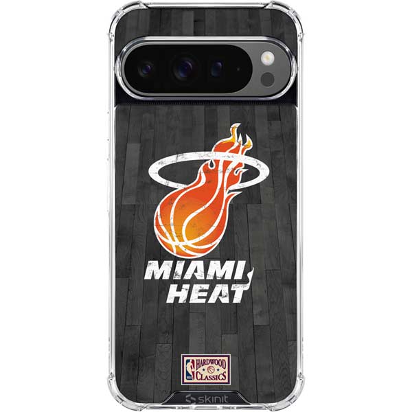 NBA Miami Heat Hardwood Classics Google Pixel 10 Pro Clear Case
