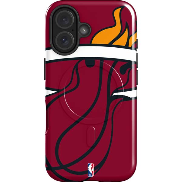 NBA Miami Heat Large Logo iPhone 16 Plus Magsafe Impact Case