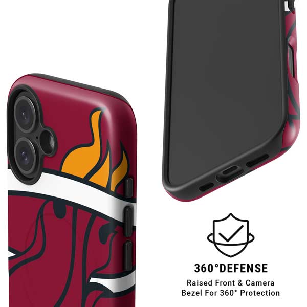 NBA Miami Heat Large Logo iPhone 16 Plus Magsafe Impact Case