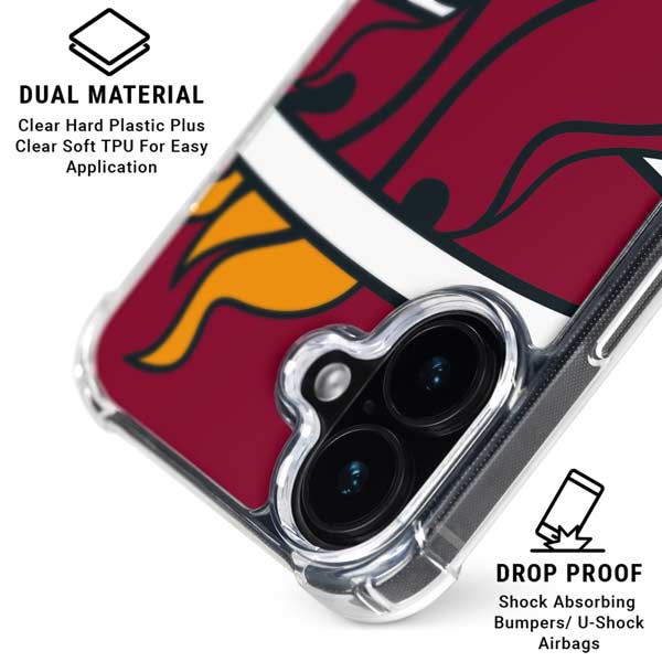 NBA Miami Heat Large Logo iPhone 17 Clear Case