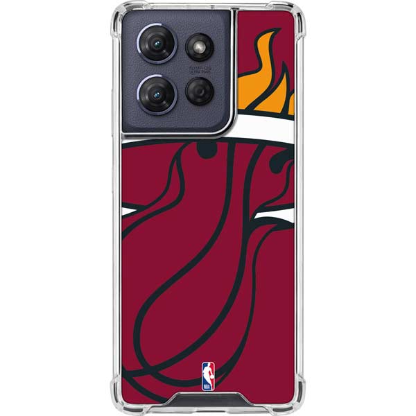 NBA Miami Heat Large Logo Moto G 5G (2025) Clear Case